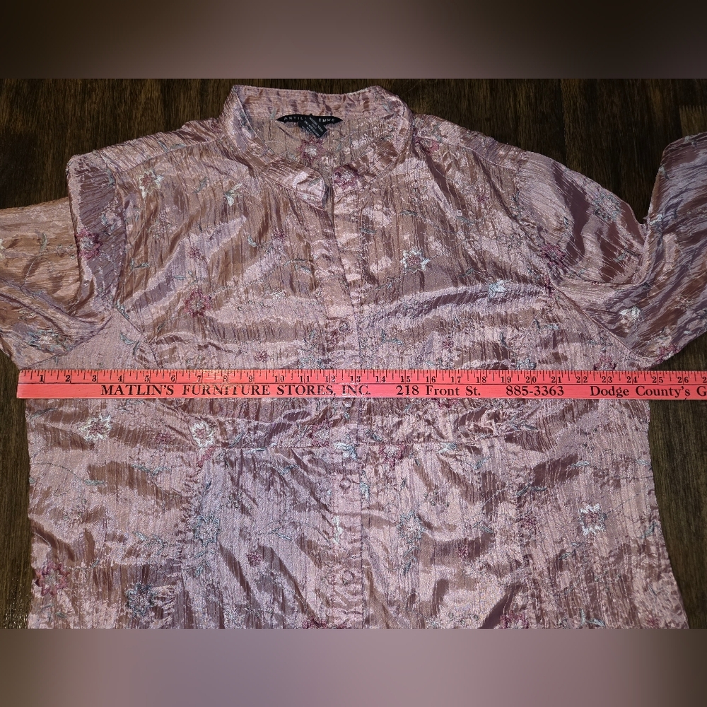 Antilia Femme Pink Floral Embroidered Blouse‎ - Picture 8 of 9